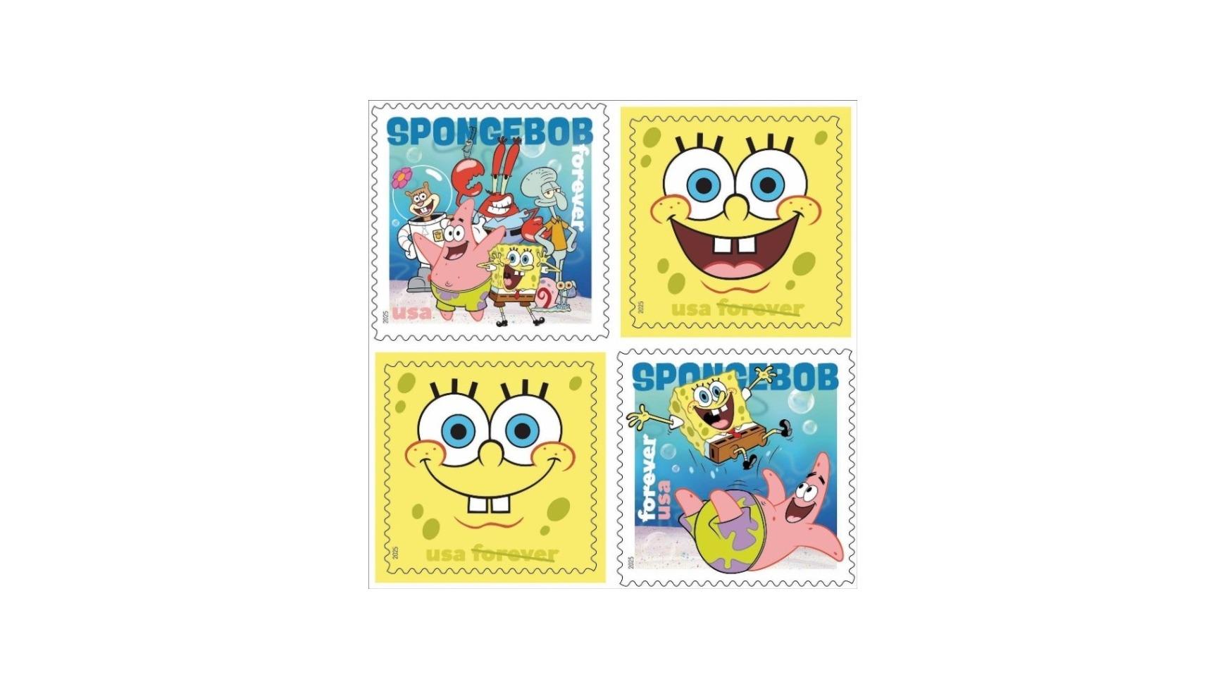 USPS Launches “Forever” SpongeBob SquarePants Stamps This Summer