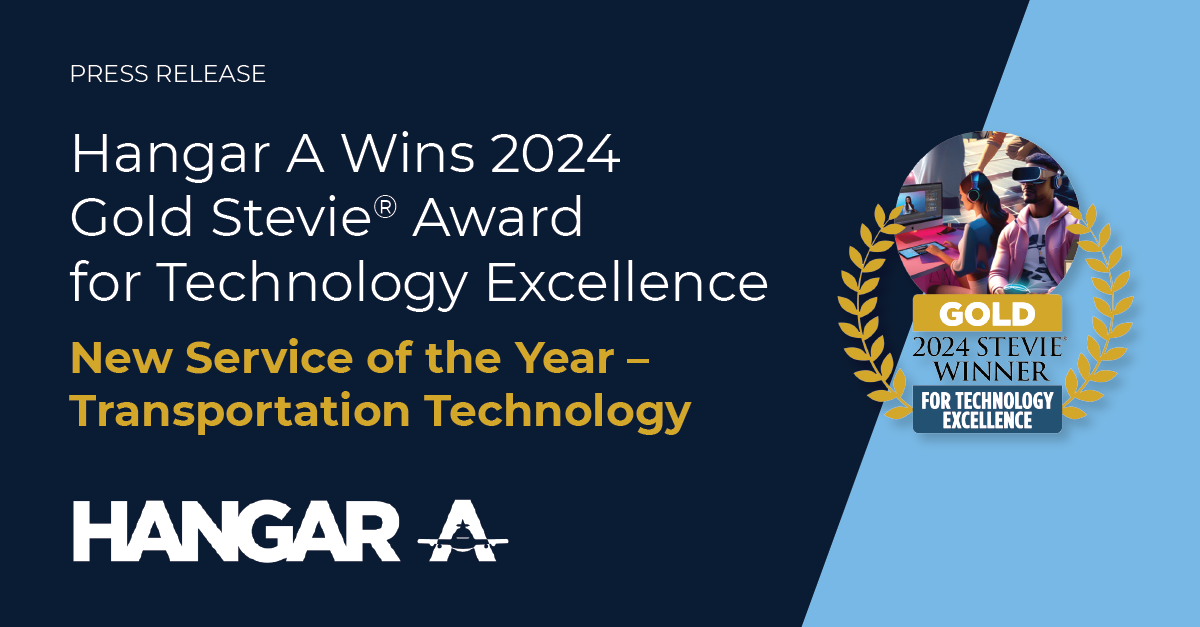 Hangar A Wins 2024 Gold Stevie® Award for Innovation in Express Shipping Technology